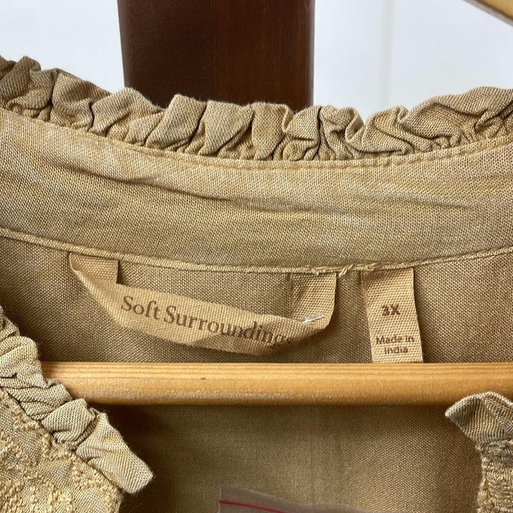 Soft Surroundings NWT River Valley Tunic Clay - Picture 3 of 6